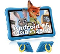 OSCAL Kids Tablet 10 Inch, Android 15 Tablet for Kids 3-12 Years, Octa-Core, 12GB RAM, 128GB ROM/512G TF, 5100mAh, Eye-Friendly HD, Parental Control, Kid-Proof Case, 5G WiFi, Great Gift for Child,Blue