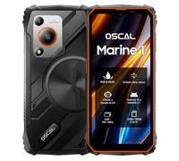 OSCAL Marine 1 Rugged Smartphone (2025),Slimmer&Portable Rugged Phone Unlocked, Android 15 Gaming Phone,Gemini AI,IP69K Protection, NFC,6.56" HD,12(4+8)+128GB/2TB Expand,Dual SIM/1TF Slot,Orange