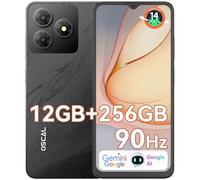 OSCAL Mobile Phones, FLAT 2 Android 14 Phone(2025 Second Generation), 12GB+256GB/2TB Octa Core Cheap Phone, 6.56" HD+ 90Hz, 5000mAh, 13MP Camera, 4G Dual SIM Unlocked/GPS/Face/Fingerprint ID/Gemini AI