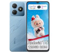 OSCAL Mobile Phones, FLAT 2 Android 15 Phone(2025), 12(4+8)+128GB/2TB TF Octa Core,Gemini AI,Mobile Phone for Sale, 5000mAh, 90Hz,6.56" HD+ Screen, 4G/Dual Sim Unlocked/GPS/Fingerprint/Face ID-Blue