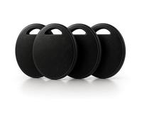 Oscanna Air Tracker 4-Pack - Works with Apple Find My App, GPS Finder for Keys, Wallet, Pets & Bags BLACK