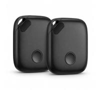 Oscanna Rechargeable Find My Tracker Tags, 2 Pack, Black