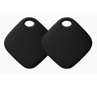 Oscanna Smart Tag 2 Pack for Google Find Hub, Bluetooth Item Trackers for Android, Keys, Bags and Luggage, Replaceable CR2032 Battery, Black