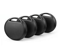 Oscanna Smart Tag 4 Pack for Apple Find My, Bluetooth Item Trackers for Keys, Wallets, Bags and Luggage, Replaceable CR2032 Battery, Black
