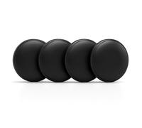 Oscanna Smart Tags 4 Pack, Works with Apple Find My, Bluetooth Item Finders for Keys, Bags and Luggage, Replaceable CR2032 Batteries, Black, Tags Only