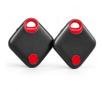 Oscanna USB-C Rechargeable Dual Smart Tag 2 Pack, Black