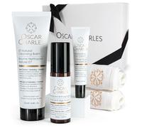 Oscar Charles Bedtime Night Skincare Set, Cleansing Balm, Anti-ageing Serum and Eye Cream, Gift Set for Women, Spa Sets for Mum, Pamper Gift for Womens Birthday