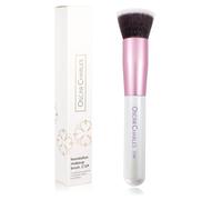 Oscar Charles Foundation Brush C129, Flat Top foundation brush for liquid Makeup Brush Pink/White