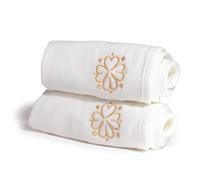 Oscar Charles Organic Cotton Cleansing Cloths, Double-Sided Design for Gentle Exfoliation Face Cloth, Makeup Remover Premium Face Towels, Reusable Cleansing Cloths.