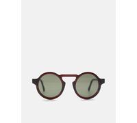 Oscar Deen Panda Sunglasses - Claret/Moss - Claret/Moss / One Size