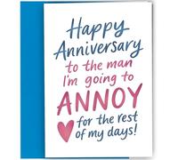Oscar Finks Funny Anniversary Card for Husband Boyfriend Partner Romantic Humour for Him Cheeky Love Greeting #1915