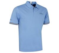 Oscar Jacobson Mens Durham Tour Golf Polo Shirt - Dodger Blue/White/Navy - M