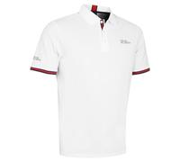 Oscar Jacobson Mens Durham Tour Golf Polo Shirt - White/Navy - XXXL