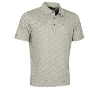 Oscar Jacobson Mens Northcote Print Stretch Polo Shirt - Daffodil - M