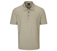 Oscar Jacobson Mens Northcote Print Stretch Polo Shirt - Daffodil - XL