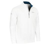 Oscar Jacobson Mens Trent Tour Comfort Stretch Golf Sweater | Half zip T neck collar Logo detail on chest High levels of stretch