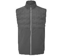 OSCAR JACOBSON QUINN PADDED GILET - PEWTER