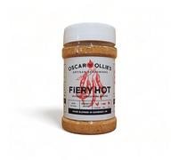 Oscar 'n' Ollies, Fiery Hot BBQ & Grill Seasoning - 100% Natural Aromatic Breadcrumb Seasoning | Perfect Blend Of Spices For Amazing BBQ And Grill Dishes | Large Shaker Jar (220g)