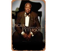 Oscar Peterson A Night In Vienna Movie Poster Home Wall Art Decoration Retro Metal Tin Sign 8x12 inch