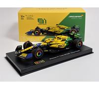 Oscar Piastri #81 McLaren MCL38 Monaco GP 2024 Senna Livery 1:43 Bburago 38215SP