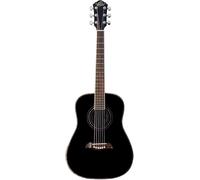 Oscar Schmidt 6 String OG1B 3/4 Size Dreadnought Acoustic Guitar. Black, Right (OG1B-A)