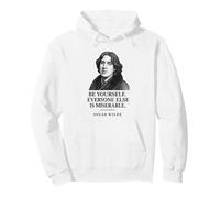 Oscar Wilde Be Yourself Quote Literary Pullover Hoodie