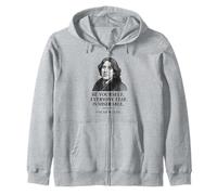 Oscar Wilde Be Yourself Quote Literary Zip Hoodie