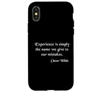 Oscar Wilde Experience Quote Case for iPhone X/XS