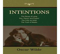 Oscar Wilde Intentions Hardcover Book Oscar Wilde Multicolor