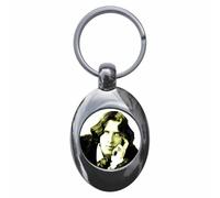 Oscar Wilde Portrait Keyring Keychain Key Ring Chain With Trolley Coin