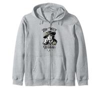 Oscar Wilde The Wit Portrait Flower Victorian Literary Zip Hoodie