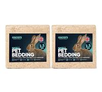 Oscars 5kg Wood Shavings Natural Small Pet Bedding - for Hamster Cage, Guinea Pig Cage, Rabbit Hutch - Soft Biodegradable Hamster Bedding, Odour Control Eco Friendly Substrate