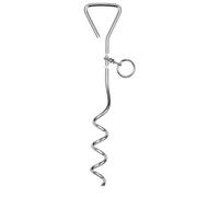 Oscars Dog Tie-Out Stake - Heavy Duty Ground Anchor, Suitable For All Dog Breeds, Stainless Steel Ground Stake - 16" / 40.6Cm