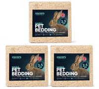 Oscars Medium Bale Small Pet Bedding - Biodegradable, Non-Scented Wood Shavings For Rabbits, Hamsters, Guinea Pigs - 7.5Kg