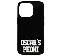 Oscar's Phone Oscar Name Personalized White Black Case for iPhone 13 Pro
