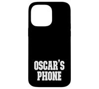 Oscar's Phone Oscar Name Personalized White Black Case for iPhone 14 Pro Max