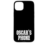 Oscar's Phone Oscar Name Personalized White Black Case for iPhone 15 Plus