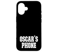 Oscar's Phone Oscar Name Personalized White Black Case for iPhone 16