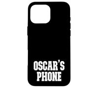 Oscar's Phone Oscar Name Personalized White Black Case for iPhone 16 Pro Max