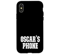 Oscar's Phone Oscar Name Personalized White Black Case for iPhone X/XS