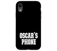 Oscar's Phone Oscar Name Personalized White Black Case for iPhone XR