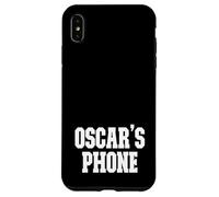 Oscar's Phone Oscar Name Personalized White Black Case for iPhone XS Max