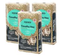 Oscars Timothy Hay, 4.5kg - Gold-Standard Rabbit & Guinea Pig Food Hay | Hamster Food/Rabbit Food, High Fibre, Grass Cut from Diverse British Pastures, Chemical Free, Digestive and Dental Support