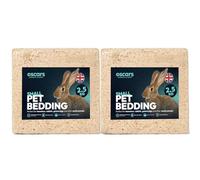 Oscars Wood Shavings Natural Small Pet Bedding, 2.5kg - for Hamster Cage, Guinea Pig Cage, Rabbit Hutch - Soft Biodegradable Hamster Bedding, Odour Control Eco Friendly Substrate (5kg)