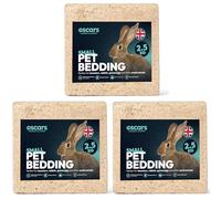 Oscars Wood Shavings Natural Small Pet Bedding, 2.5kg - for Hamster Cage, Guinea Pig Cage, Rabbit Hutch - Soft Biodegradable Hamster Bedding, Odour Control Eco Friendly Substrate (7.5kg)