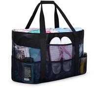 oscaurt Beach Bag, Extra Large Beach Bags for Women Waterproof Sandproof, Mesh Beach Tote Bags Pool Bag Beach Essentials