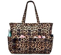oscaurt Beach Bags for Women Large Waterproof Sandproof Beach Tote Swim Pool Bag with Zipper for Travel Vacation Essentials, Leopard-new, L, Tote Bag