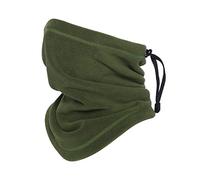Oscenny Neck Gaiter,High Density Windproof Warm Adjustable Drawstring Thick Stretch Anti-Static Fleece Washable Neck Warmer for Chilly Windy Cold Weather Skiing Cycling Motorcycle(Amy grenn)