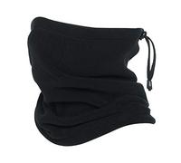 Oscenny Snoods for Men Adjustable Drawstring Stretch Anti-Static Thick Fleece Washable Neck Gaiter for Chilly Cold Weather for Men Women Ski Cycling Motorcycle Running Bike(Black)