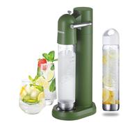 OSCEVIA - Sparkling Water Maker | Soda Beverage Machine | Soda Streaming Seltzer & Carbonator | 2x1L BPA Free Bottles | Compatible Srew-in 60L CO2 (NOT Included) | Green